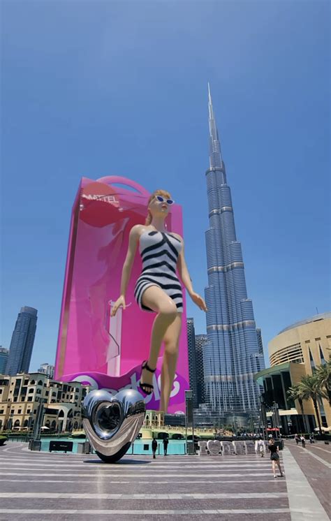 dubai barbie|giant cgi barbie.